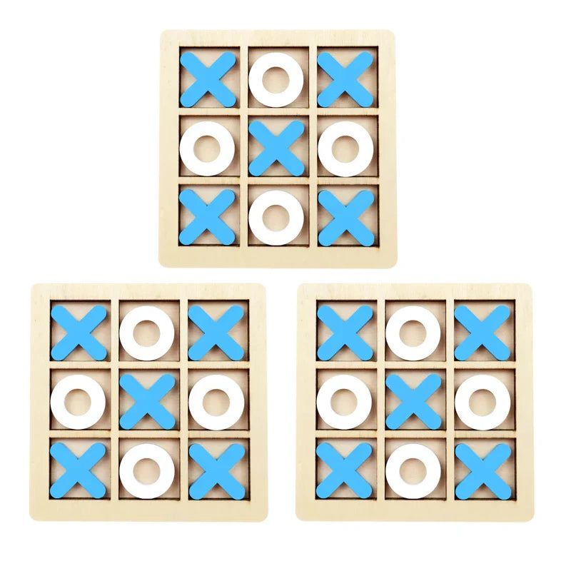 Montessori Play Game Wooden Toy Mini Chess Interaction Puzzle Training Brain Learing Early Educational Toys For Children Kids