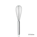 LMETJMA 8" 10" 12" Egg Whisk Stainless Steel Egg Whisk Kitchen Wire Balloon Whisk Milk Egg Beater Egg Mixing Mixer Tools KC0231