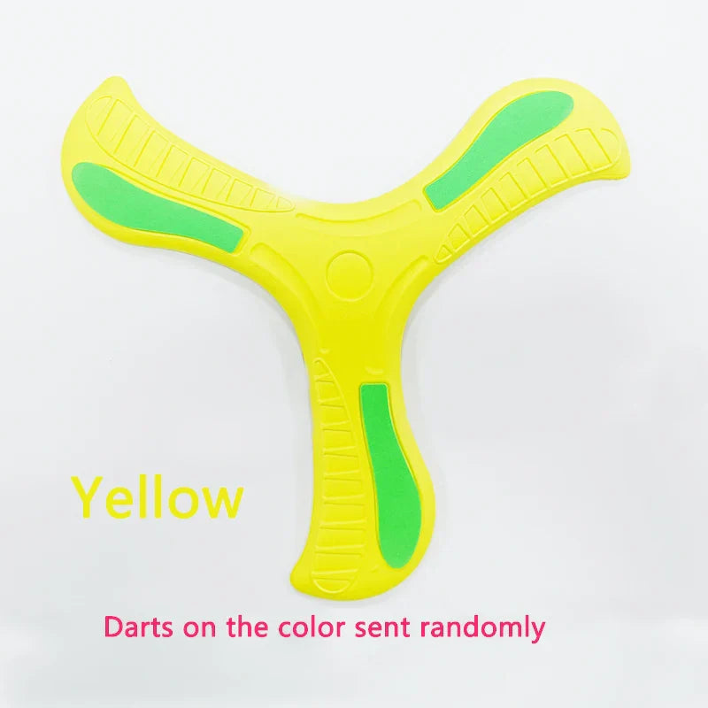 Soft Foam 3-Leaf Boomerang Toy – Outdoor Flying Disc for Kids & Family Fun